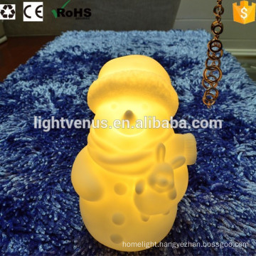 battery operated snow man decorative led night light